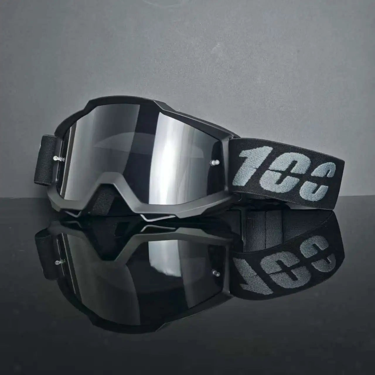 100 gafas de moto, lentes de carreras antipolvo a prueba de viento para hombres y mujeres, motocross, ciclismo, esquí al aire libre, gafas de bicicleta de cross
