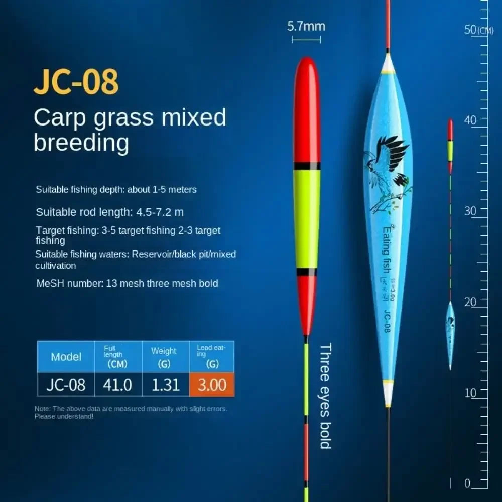 Flotador de pesca de cola triangular, gran flotabilidad, alta calidad, estable,, alta sensibilidad, boya vertical, característica compuesta