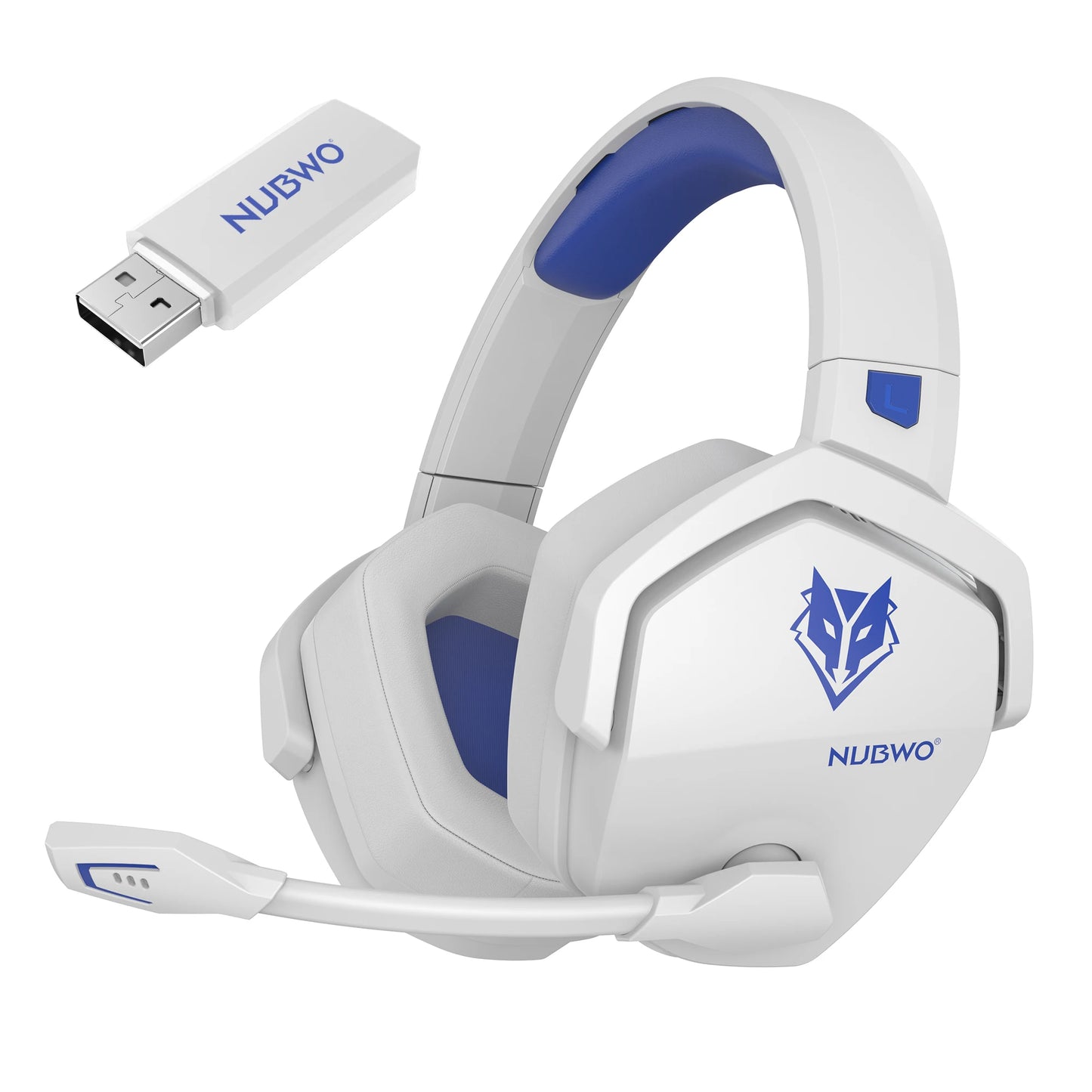 Auriculares inalámbricos dobles NUBWO G06 con micrófono para PS5, PS4, PC, móvil, Switch, auriculares inalámbricos Bluetooth de 2.4GHz