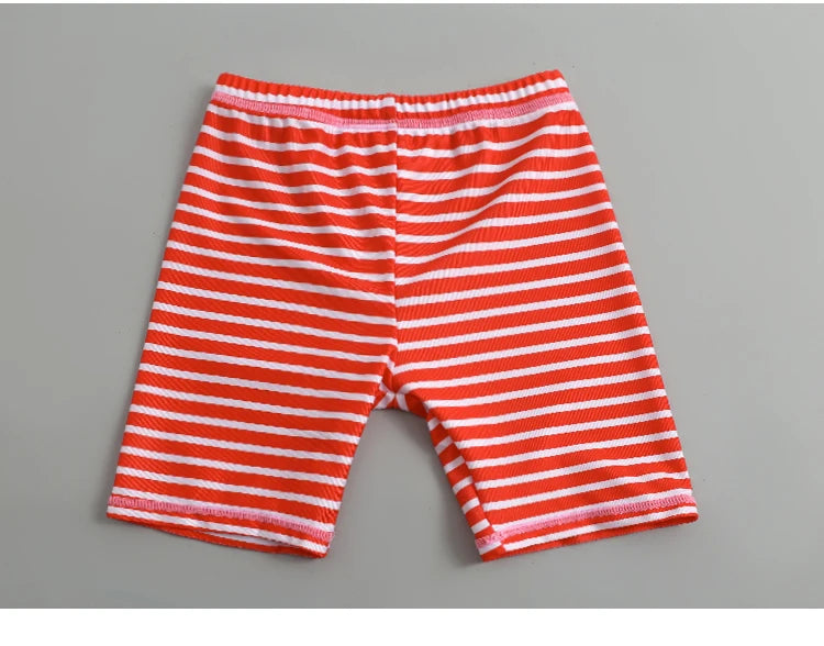 Garçons filles dessin animé mignon maillots de bain printemps été plage vêtements ensemble Protection solaire à manches longues maillots de bain enfants maillot de bain