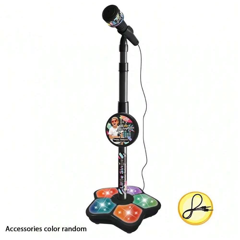 Jouet de support de microphone pour enfants, électronique de karaoké portable pour enfants, support de microphone de karaoké de fête durable, machine de karaoké pour enfants