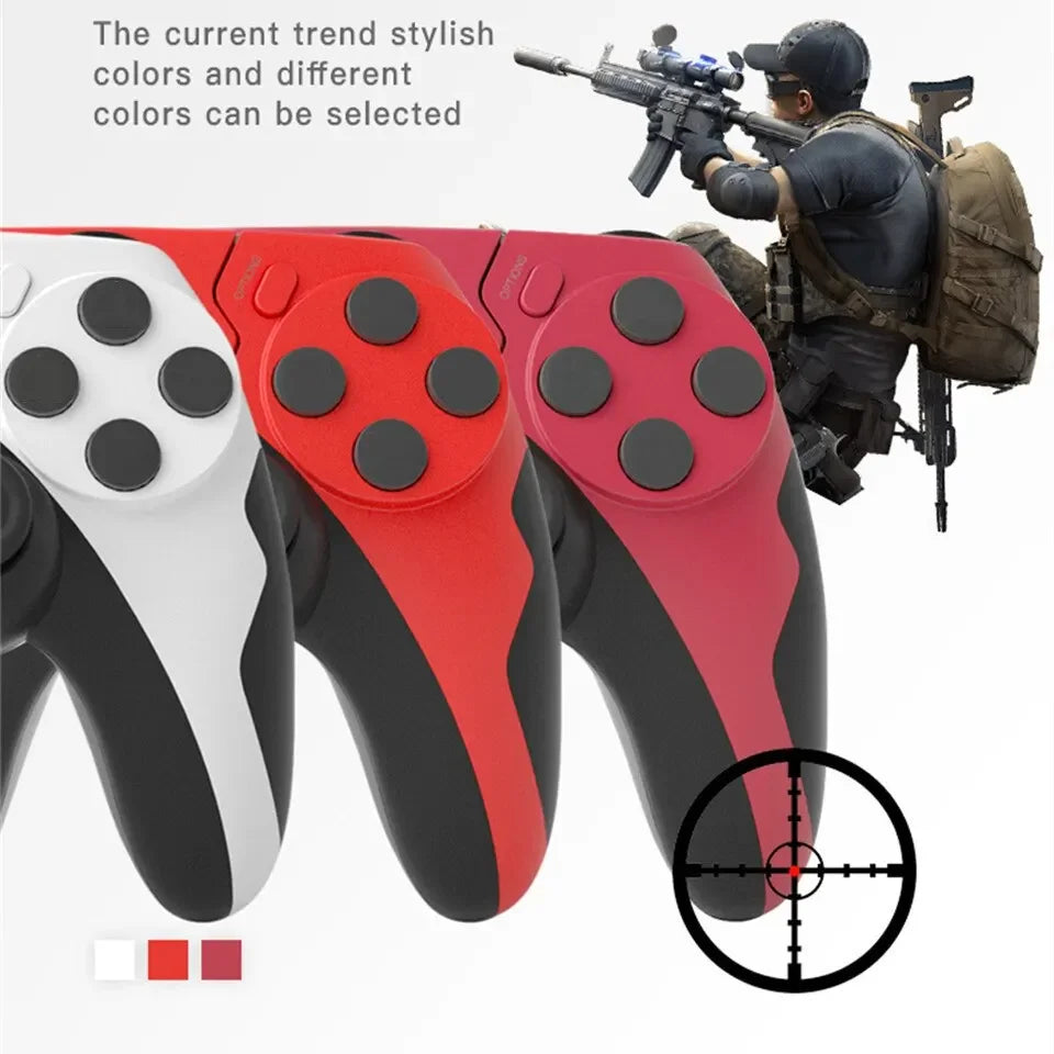 GAMINAlbanP48-Mando de juego inalámbrico con giroscopio de seis ejes, mando de juego para PS4, consola PS3, Win 7, 8, 10, vibración de PC Joystick