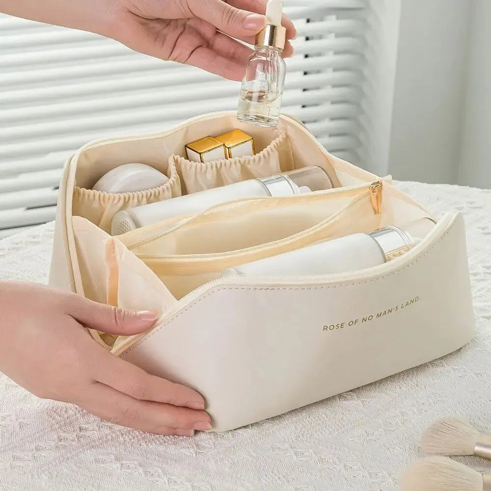 Luxury Makeup Bag for Women, Toiletry Bag, Cosmetic Bag, Powder Storage Box, Travel Zippered Cosmetic Pouch