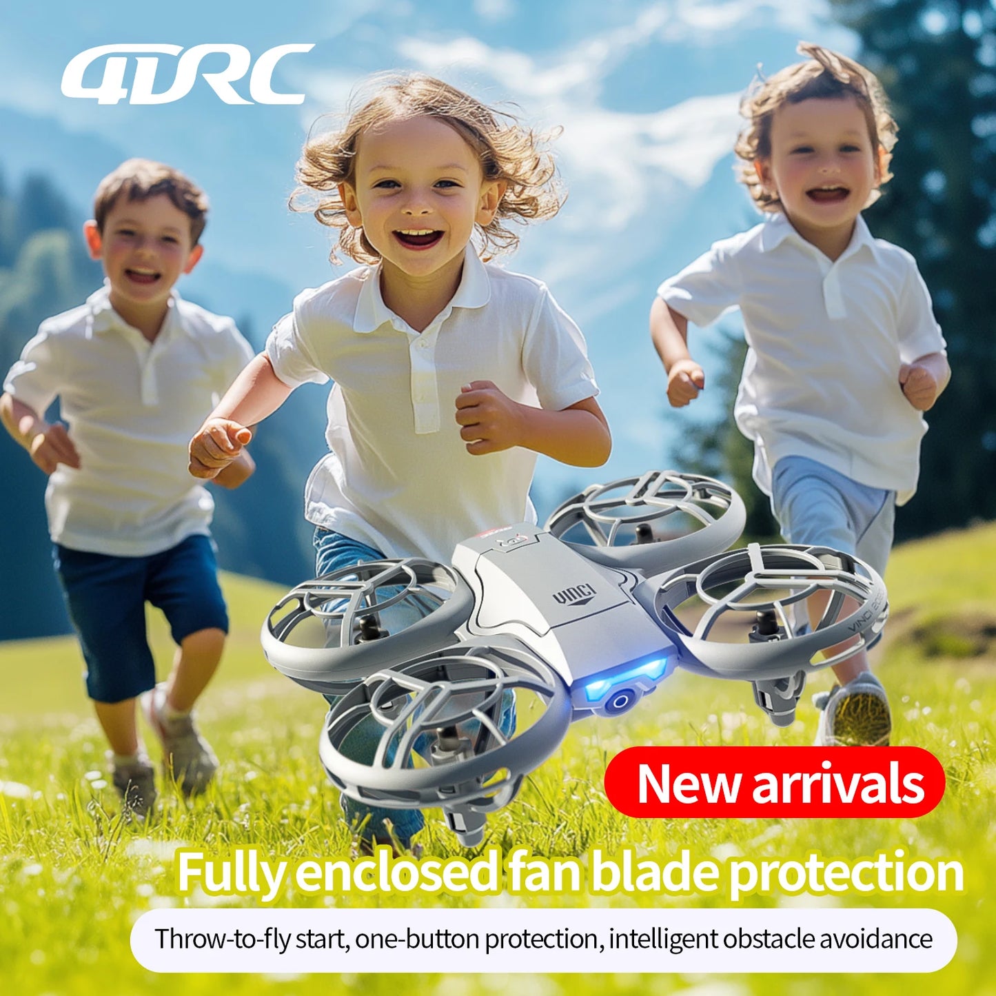 V8 nuevo Mini Dron 4k profesional HD 1080P cámara gran angular WiFi FPV RC Dron altura mantener Drones helicóptero juguetes para niños 4DRC