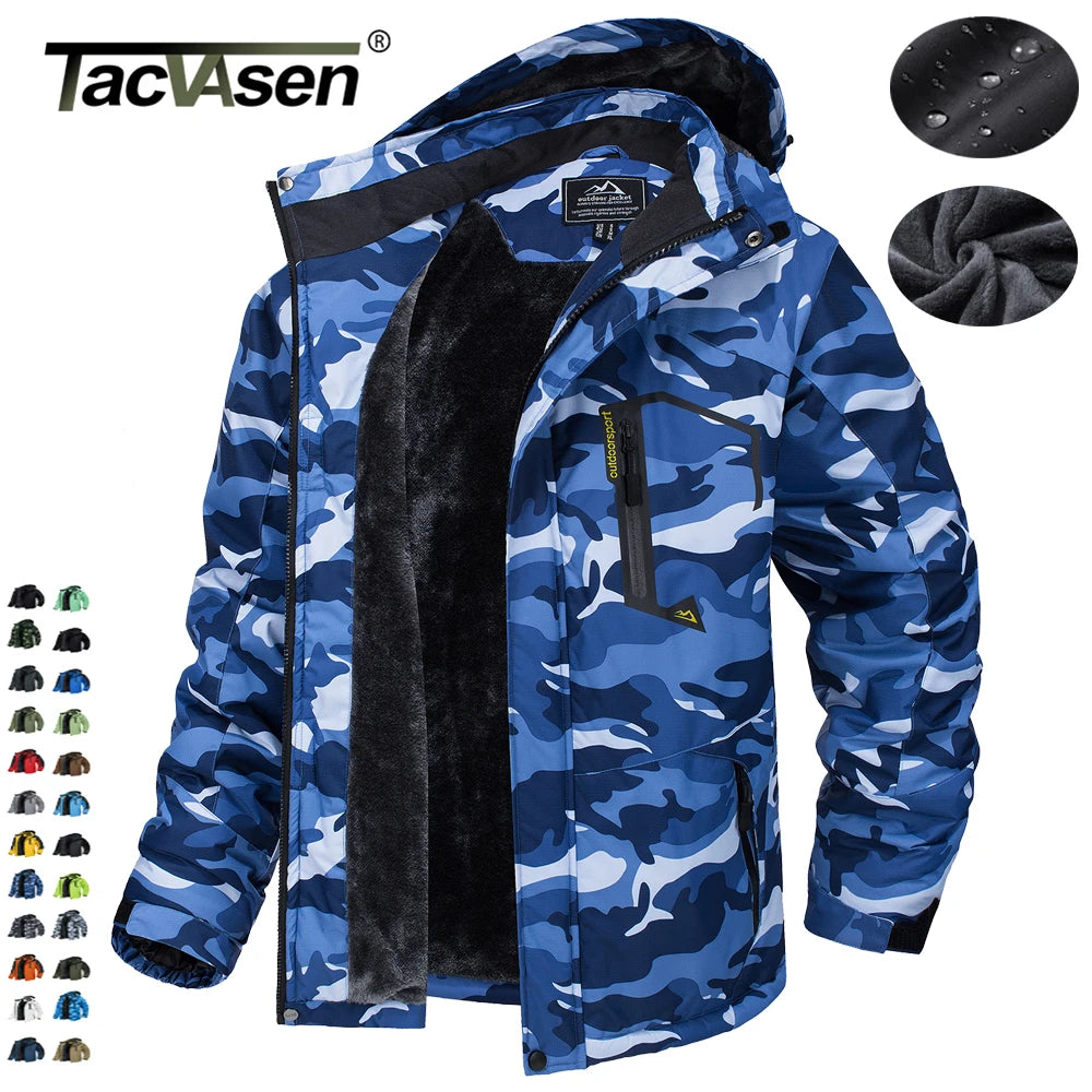 Veste Montagne Polaire Homme — Randonnée Capuche Amovible Ski Snowboard Parka