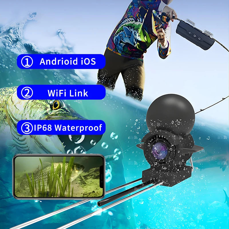 Caméra de Pêche WiFi Dodosee — Vision Sous-Marine HD