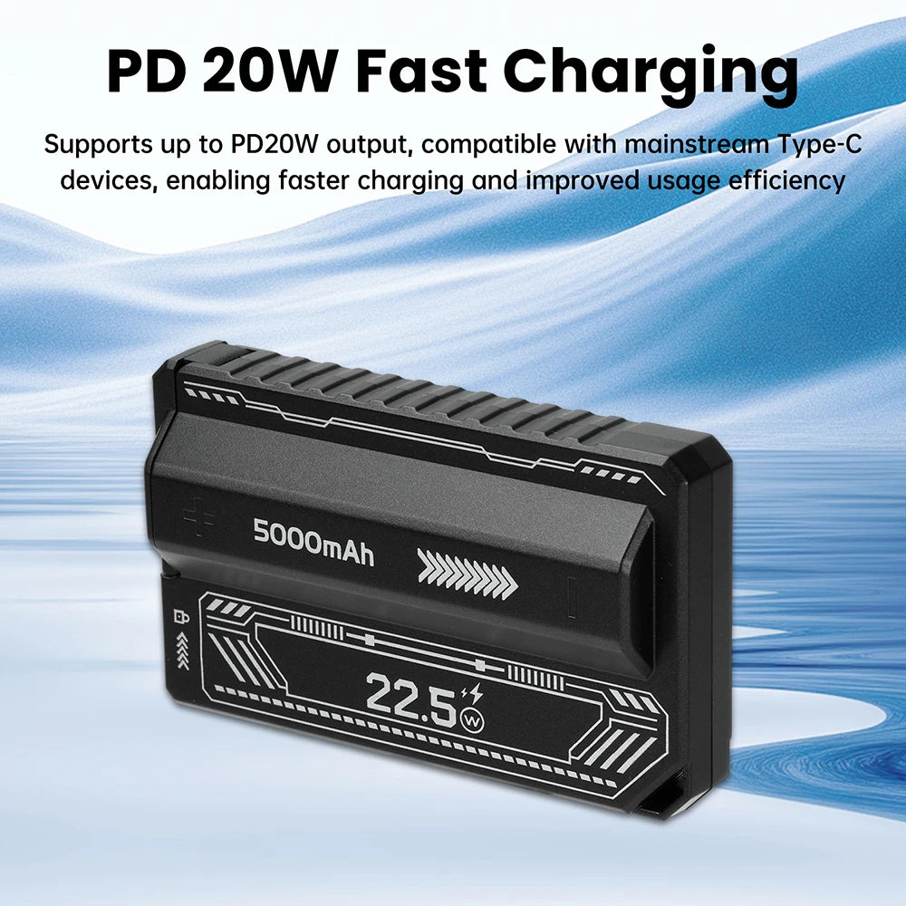 Boîtier de batterie externe 21700 PD 20W, charge rapide, câble intégré, batterie externe détachable, boîtier de batterie DIY (sans batterie)