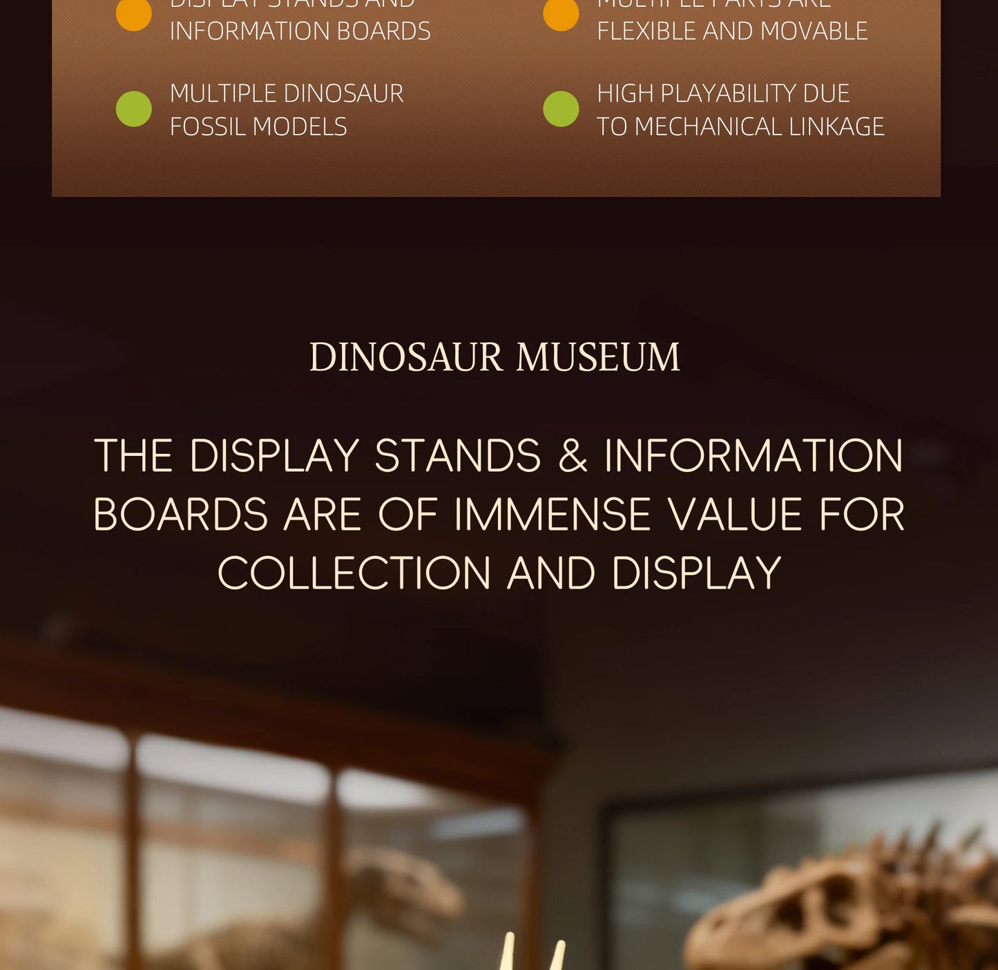 Nouveaux modèles de squelettes de dinosaures MOC 2026 : T-Rex, Tricératops, Mosasaure, Pterosaure, kit de construction de fossiles, cadeau pour les garçons et les collectionneurs