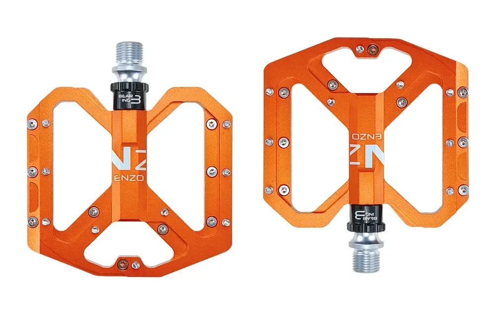 ENZO Ultralight Flat Pedals MTB CNC Aluminum Alloy Sealed 3 Bearings Anti-slip Bike Pedals Bicycle Parts