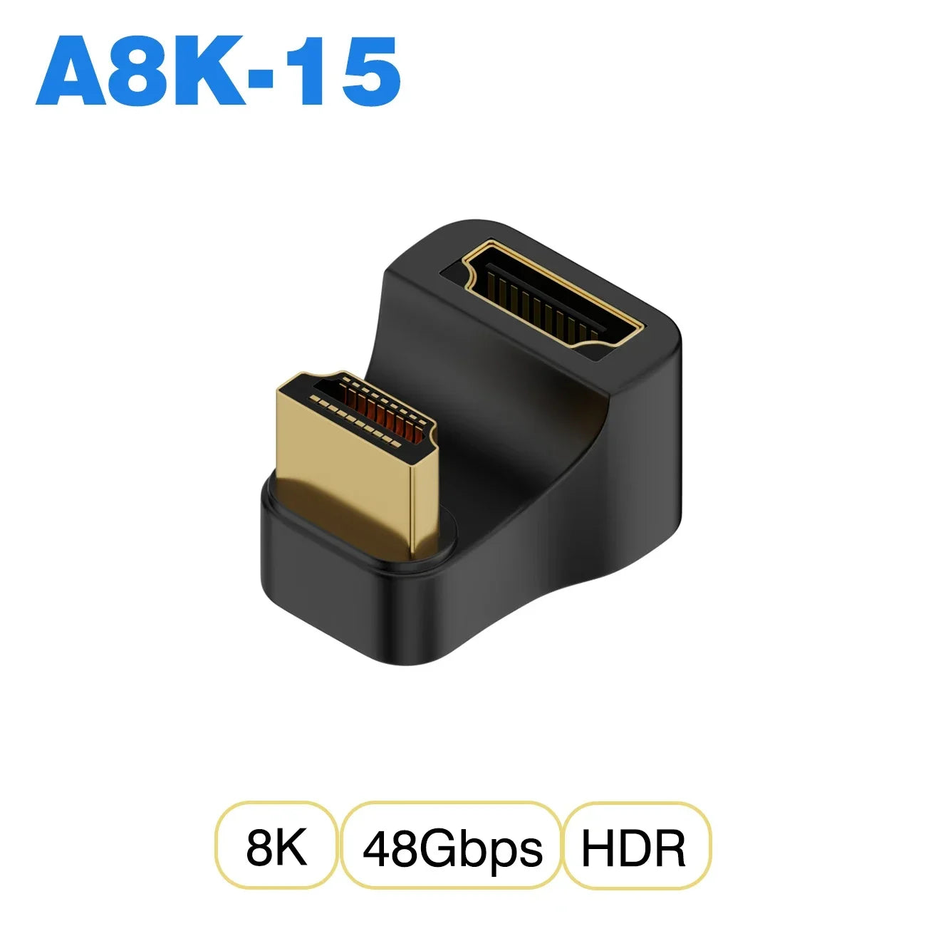 Convertisseur mini micro HDMI vers HDMI 2.1 — 48Gbps, 8K60Hz, 4K120Hz, projecteur, HDTV