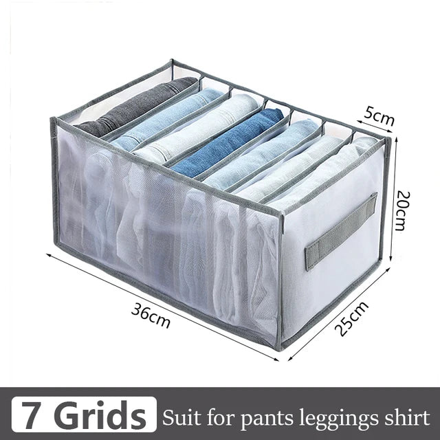 Jeans organization storage box, closet organizer, clothes organization system, drawer organizers, pants storage cabinet