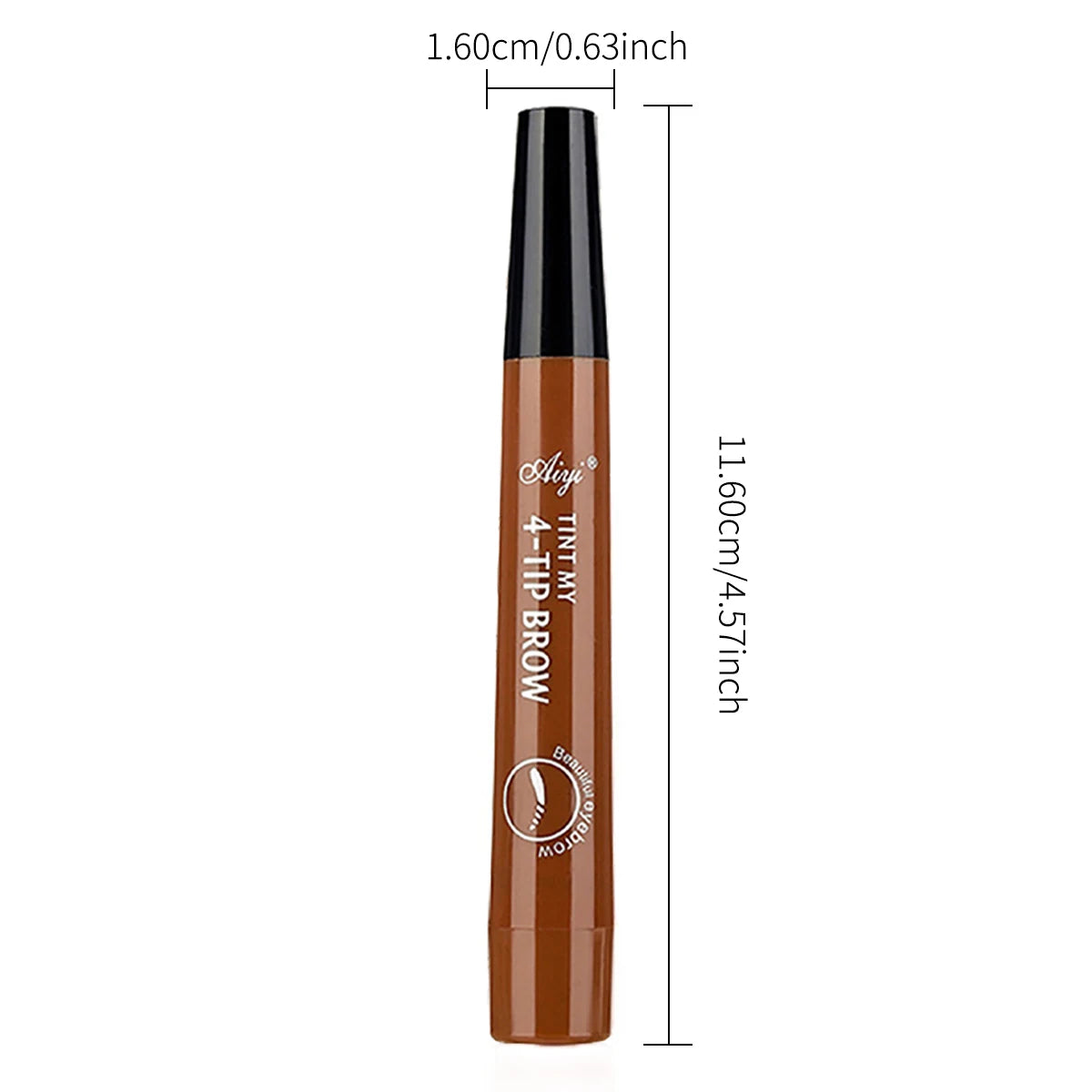 Crayon à 4 fourches pour microblading, maquillage pour les yeux, résistant à l'eau, naturel, longue durée, cinq couleurs