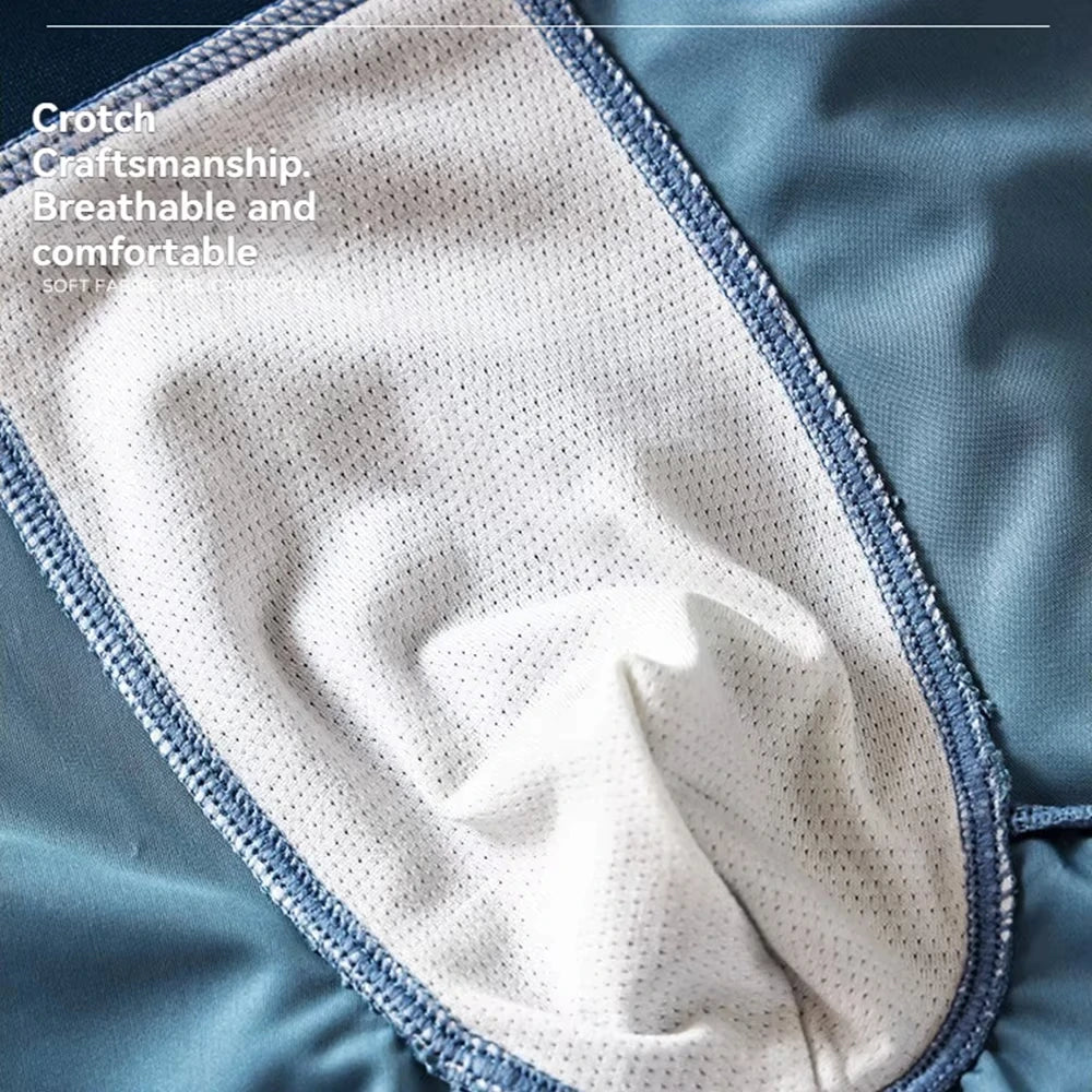 Boxer Satin Soie Homme — Respirant, Mince & Sans Couture