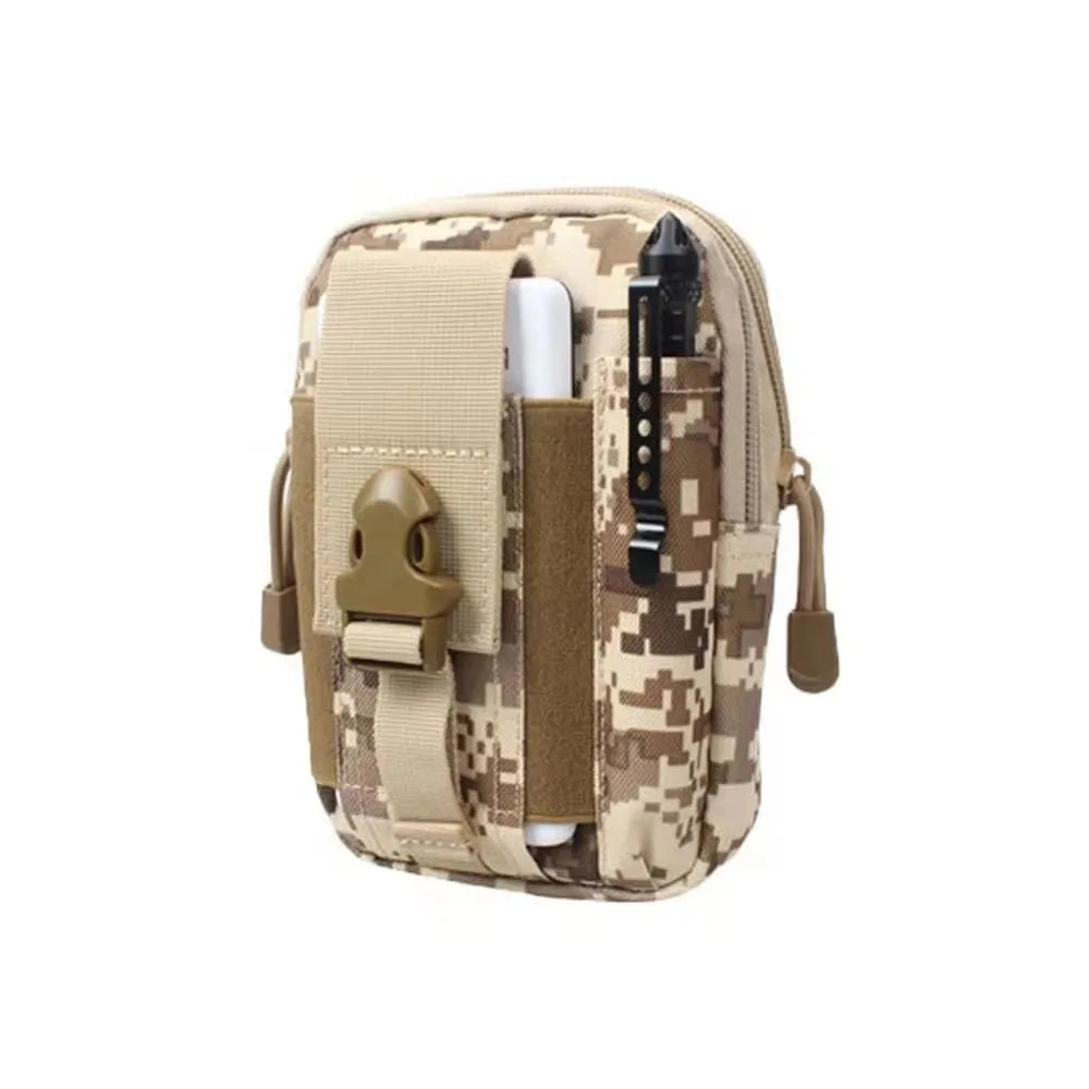 Sac de taille tactique pour hommes, sac Molle de chasse en plein air, Pack EDC multifonction, Sport, randonnée, chasse, outils de travail, pochette pour téléphone portable