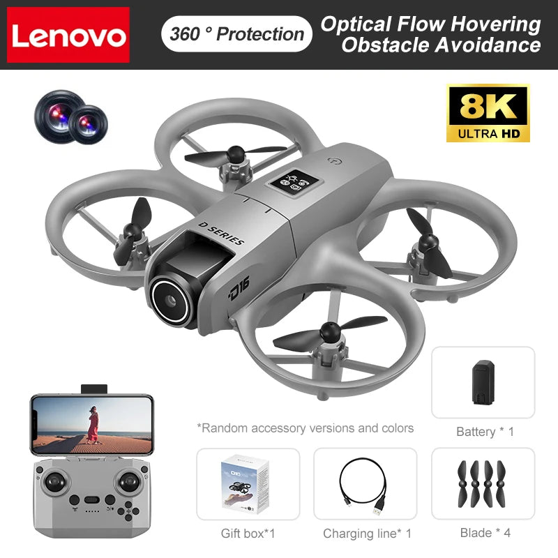 Drone GPS 8K HD professionnel — double caméra, évitement d'obstacles, moteur brushless, flux optique
