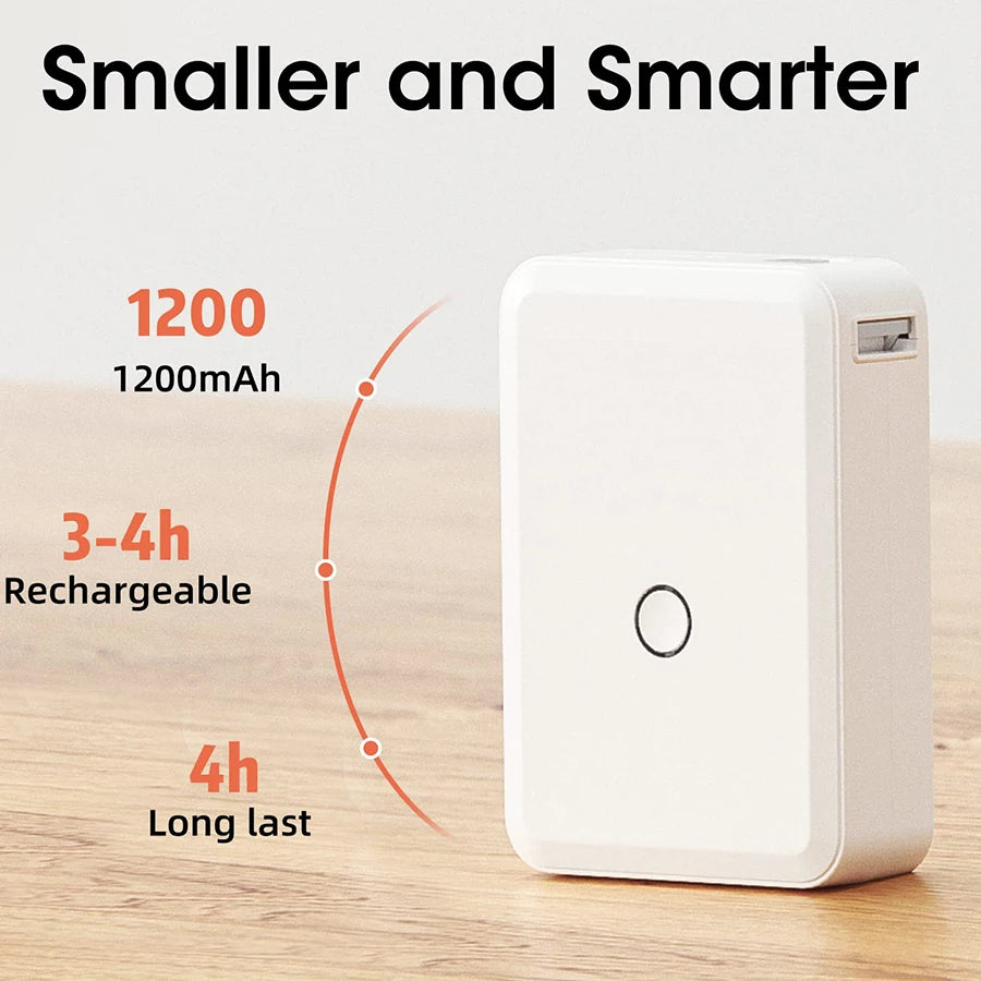 Niimbot D110 Mini Portable Thermal Printer Inkless Self-Adhesive Label Maker Sticker Printer Labeler Labeling Machine