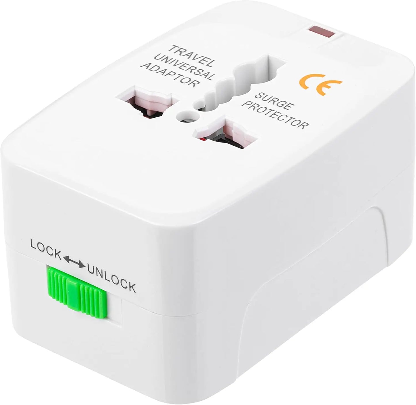 Adaptador universal de viaje, adaptador de corriente internacional compacto para enchufes de EE. UU., UE, Reino Unido, Australia e India