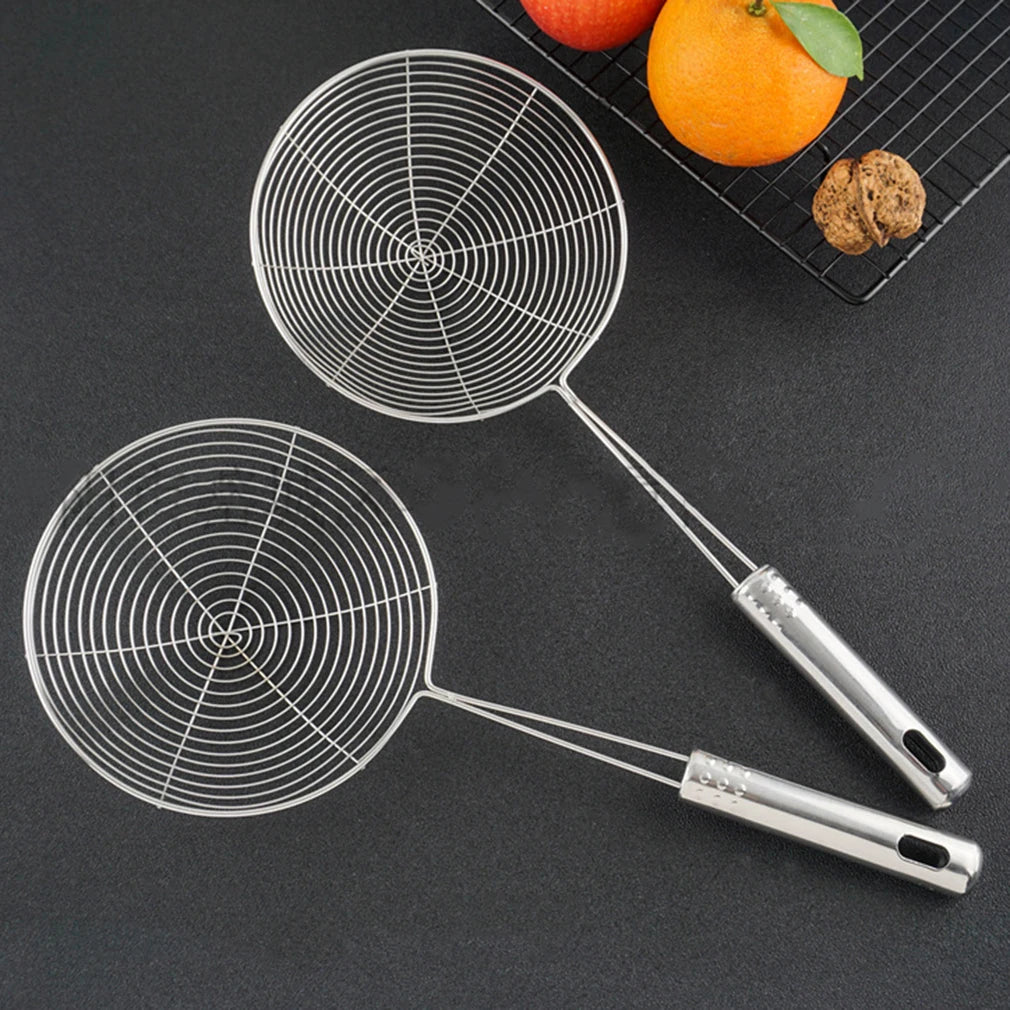Espumadera Naren de acero inoxidable, filtro de malla, olla de aceite, utensilios de cocina, colador para freír, colador de cocina, herramienta para hornear