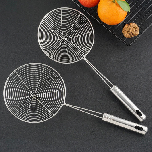 Naren Stainless Steel Skimmer, Mesh Filter, Oil Pot, Kitchen Utensils, Fryer Strainer, Kitchen Strainer, Cooking Tool