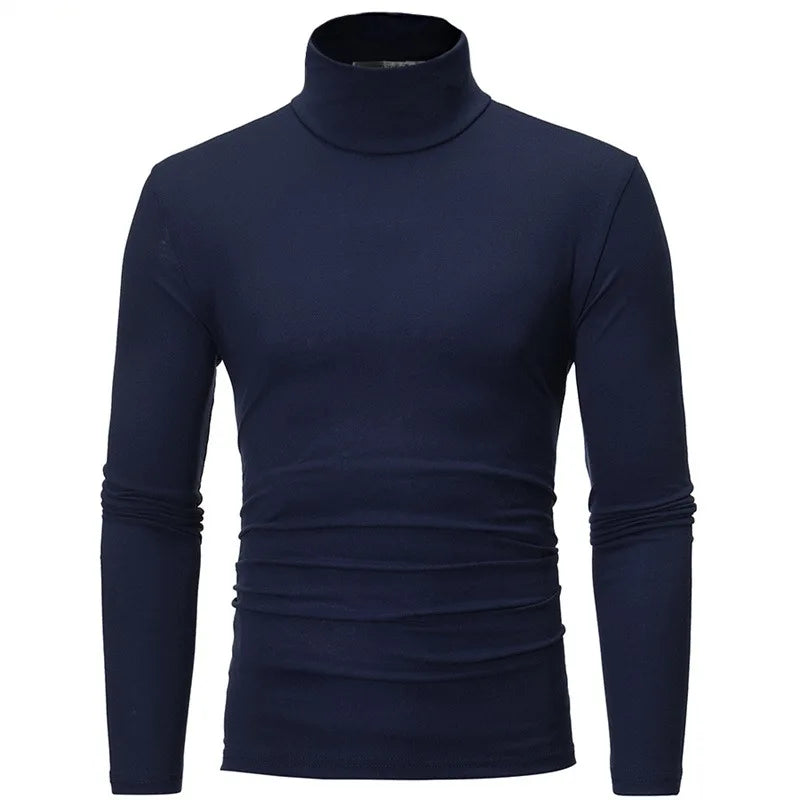 Sous-Vêtement Thermique Col Haut Homme — Mince Manches Longues Hiver Automne