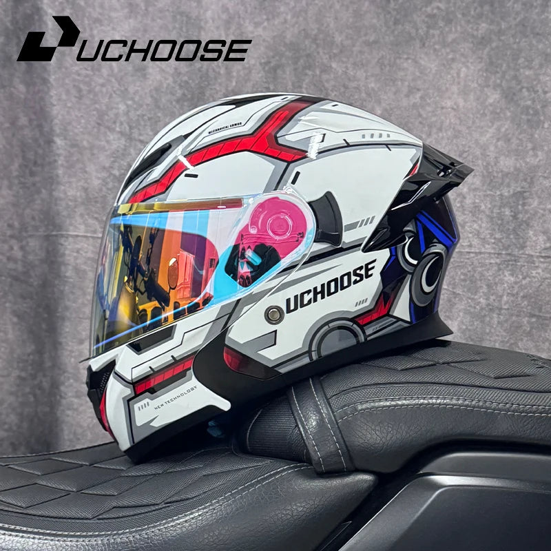 Casque de moto DOT de haute qualité quatre saisons course de Motocross modulaire rabattable hommes femmes casque tout-terrain casque gratuit