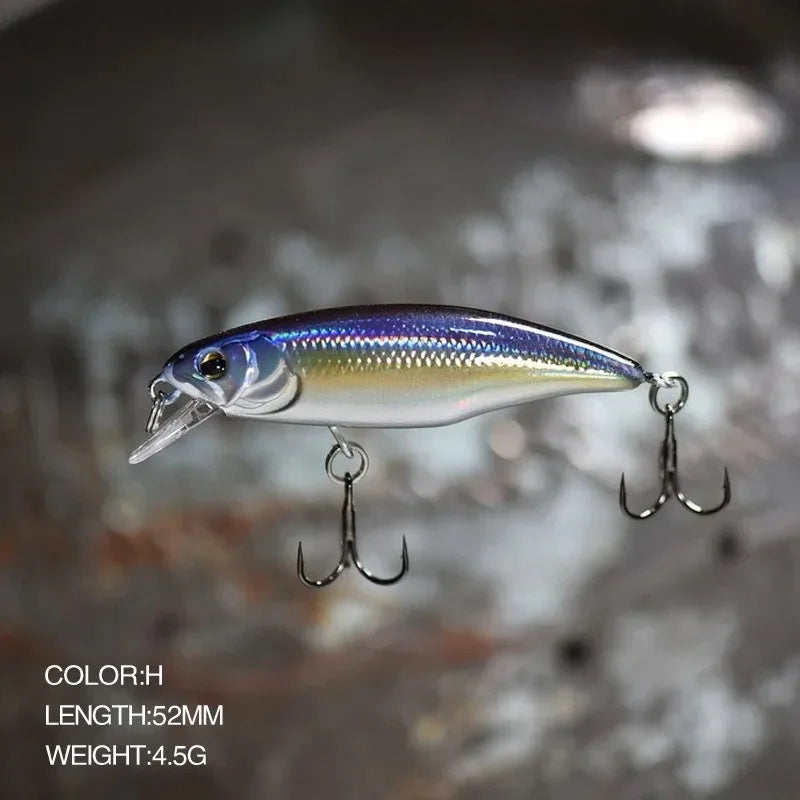 Leurre de Pêche 52mm 4.5g — Jerkbait Dur Brochet, Perche & Bar