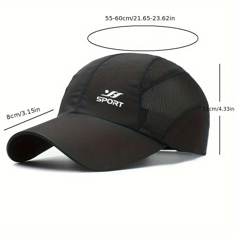 Restez protégé par style : casquette de baseball avec protection UV avec capote souple à séchage rapide, sangle respirante pour la randonnée, la pêche et l'extérieur