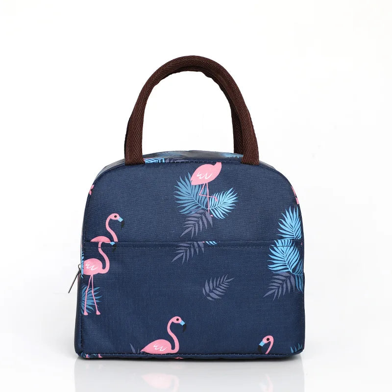 Sac à lunch en toile isotherme portable pour femmes et enfants, motif fonctionnel, glacière, nourriture thermique, sacs de pique-nique