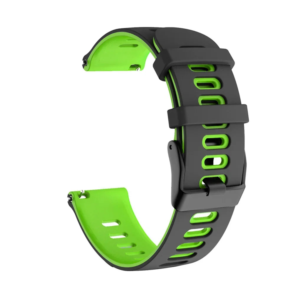 Bracelet de montre en silicone 20mm/22mm — compatible smartwatches, sport