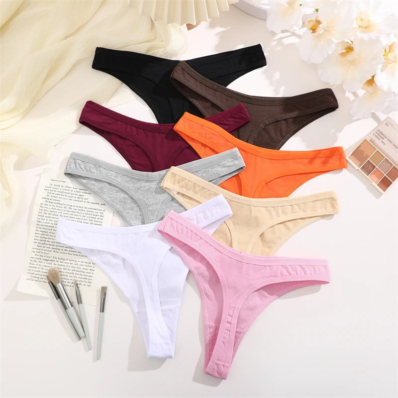 String Sans Couture Coton Femme — Lot de 3 Pièces Confort Quotidien
