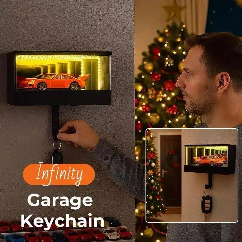 Porte-clés Infinity Garage, porte-clés de voiture éclairé, porte-clés Infinite Garage, adapté à la maison, au bureau, à l'entrée, porte-clés de voiture