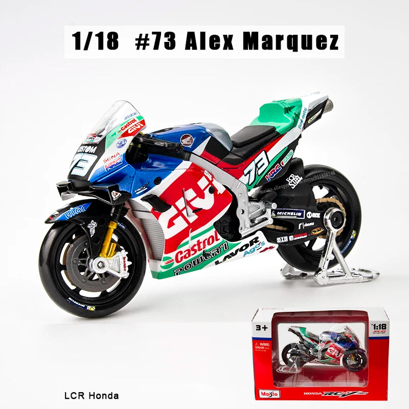 Modèle Réduit Moto GP 1:18 Champion 2024 — Alliage Moulé, Collection & Cadeau
