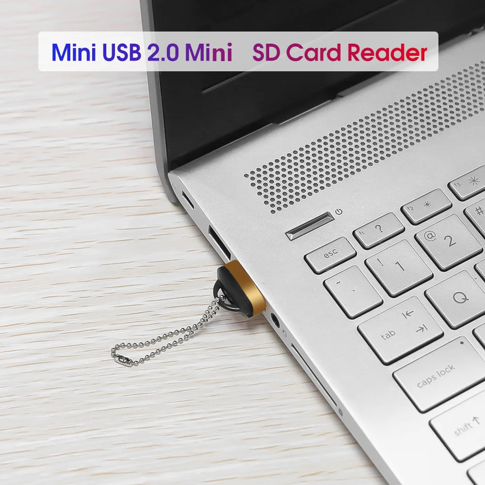 Mini USB Micro USB 2.0 adaptateur haute vitesse lecteur de carte mémoire SD/TF pour ordinateur de bureau ordinateurs portables cartouche accessoires