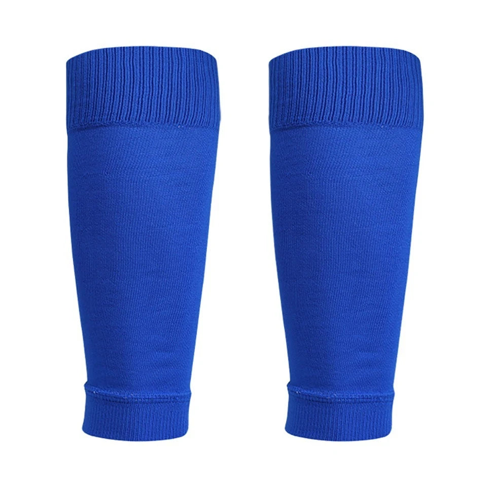 Loogdeel 1 Pair Football Socks Leg Brace Sleeves Breathable Sports Socks Shin Guard for Kids and Adults Calf Protection Leg Cover
