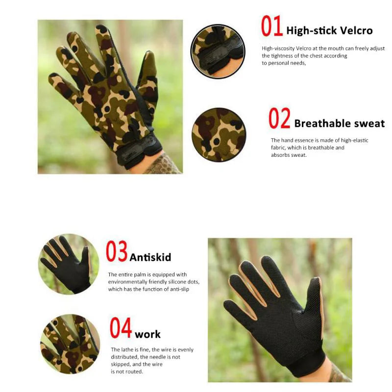 Gants de pêche d'été respirants, gants d'équitation en plein air pour hommes et femmes, légers, antidérapants, doigt complet, sans doigts