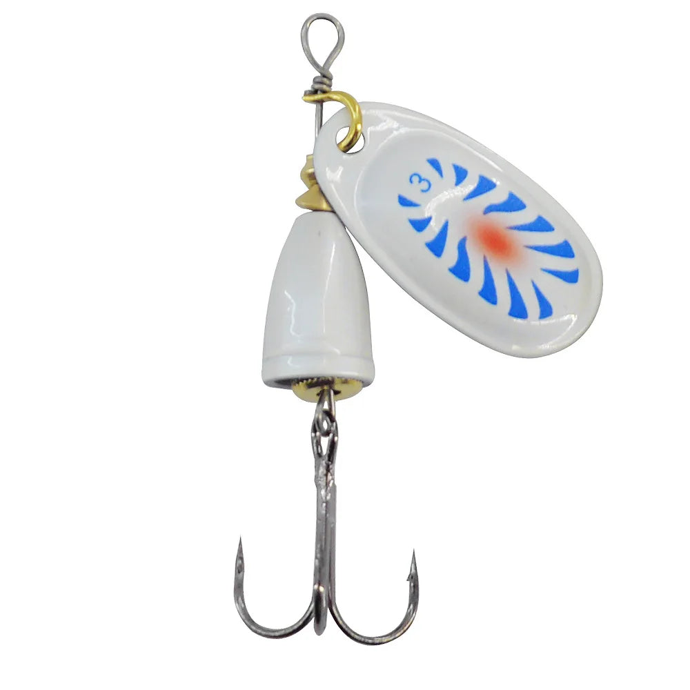 Leurre de pêche Spinner appât cuivre cloche artificielle métal leurres 8g composé appâts Rotation paillettes 1 pièce vente