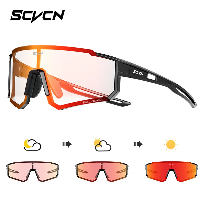 SCVCN nuevas gafas de sol para ciclismo al aire libre, gafas de bicicleta MTB para hombres, deportes, escalada, pesca, ciclismo UV400 para mujeres