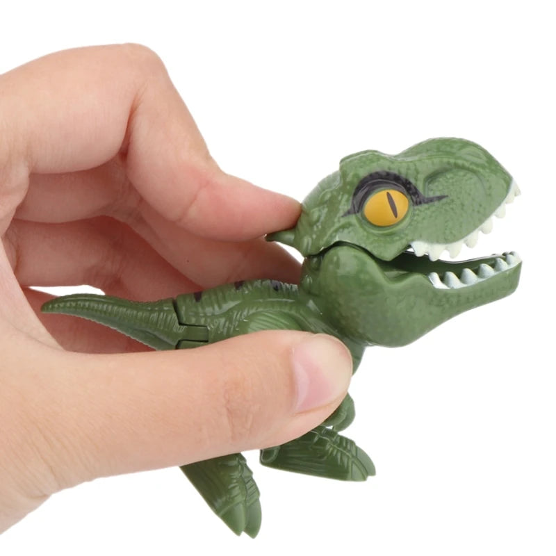 Dinosaure jurassique Triceratops tyrannosaure, modèle de jouets pour enfants, dinosaures créatifs pour mordre les doigts, jouet interactif, cadeau pour garçon