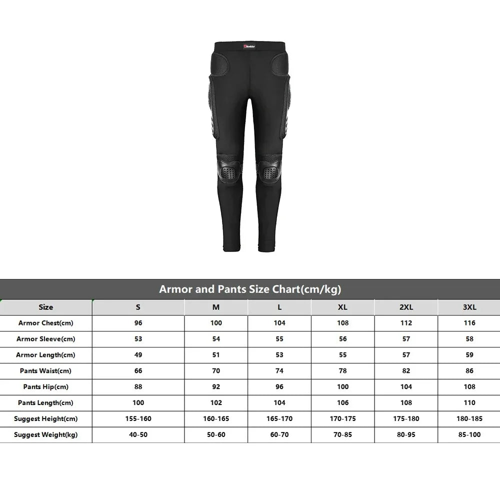 Vestes moto armure complète pour hommes — protection Motocross, équipement, vêtements S-4XL