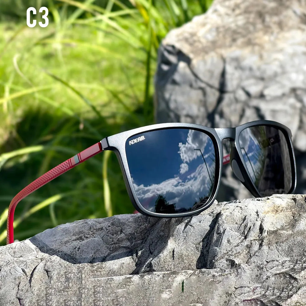 Lunettes de soleil polarisées XL — sport, protection UV400, grand cadre, hommes et femmes