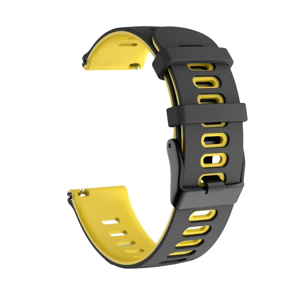 Bracelet de montre en silicone 20mm/22mm — compatible smartwatches, sport