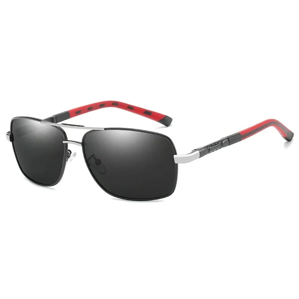 Lunettes de Soleil Femme Polarisées Dégradé — Lentille Carrée, Rétro, Conduite