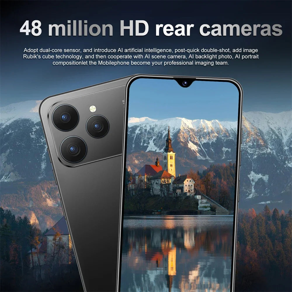 HOT i17 Pro Max téléphones portables 2026 nouveau Original 7.0HD 5G double carte double veille Smartphone 8000mAh Android 15 téléphones mobiles
