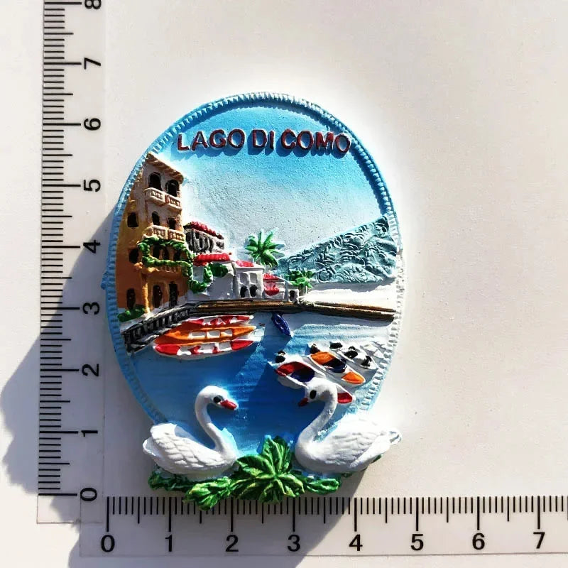 Imán de nevera, Finlandia, Noruega, Austria, Grecia, Myanmar, Italia, Marruecos, Argelia, Estados Unidos, homenaje, Córdoba, Tailandia, Praga, Lago de Como, Garda
