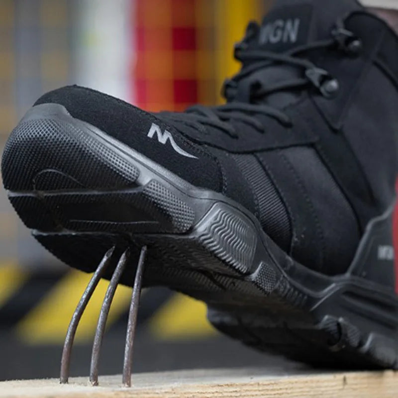Work Boots Indestructible Safety Shoes Men Steel Toe Shoes Puncture Proof Sneakers Women Non-slip Work Shoes Tactical Boots For Men