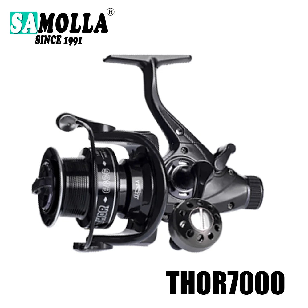 Nouveau Moulinet De pêche à la carpe moulinets à filature Max Double traînée 27kg 12 + 1BB Carretilha De Pesca accessoires Mar Peche En Mer sel/eau douce