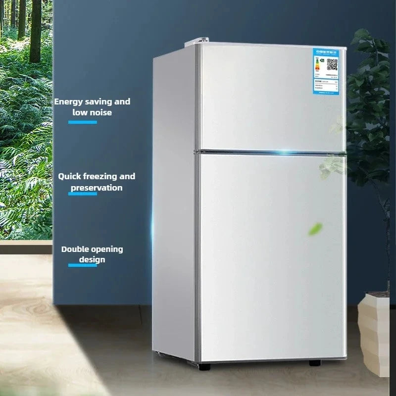 Réfrigérateur à Double porte pour salle de location, petit réfrigérateur domestique avec congélateurs profonds, réfrigérateur à économie d'énergie de premier niveau