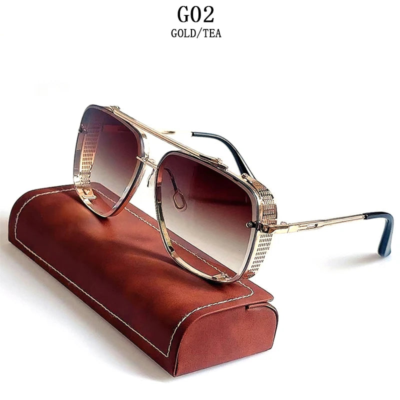 Lunettes de soleil Steampunk vintage pour hommes — punk, surdimensionné, femmes, rétro, carré