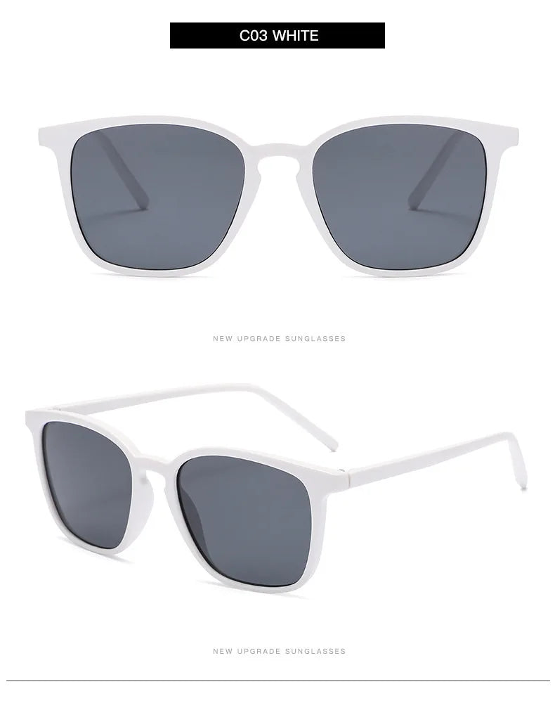 Lunettes de soleil carrées vintage tendance pour femmes — rétro