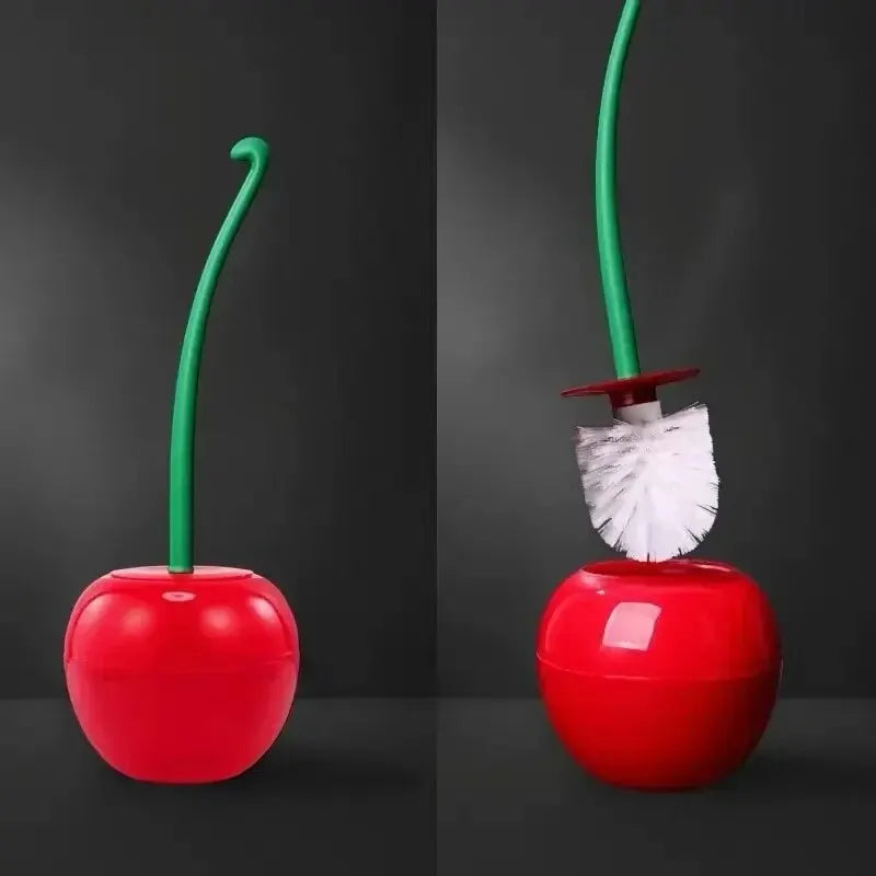 Juego de escobillero rojo, creativo y encantador, sin forma, accesorios de baño, 1 pieza